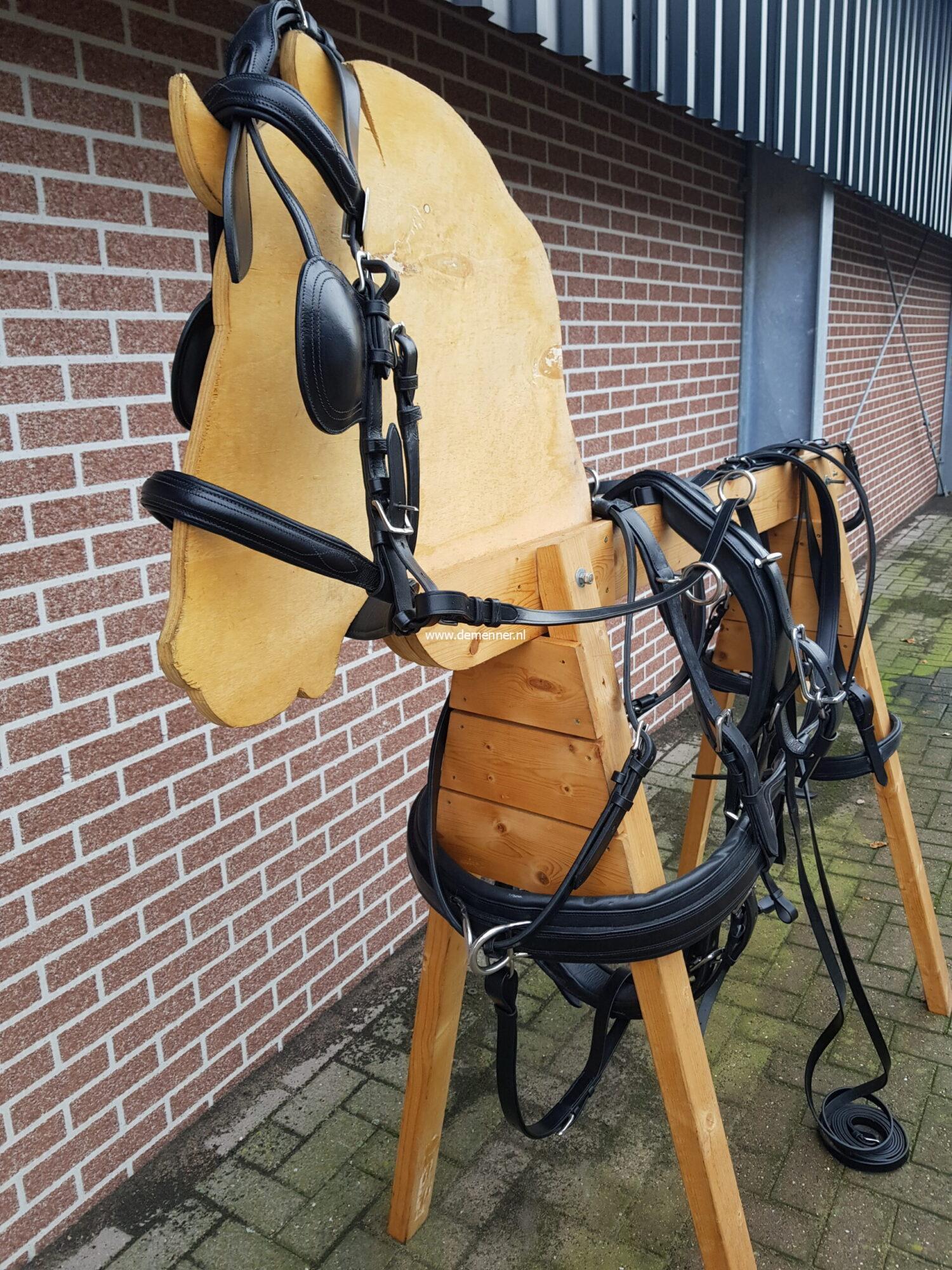 Einspänner Combi Brustgeschirr MARATHON Full Leder – Bild 3