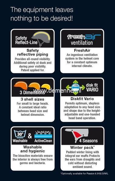 Mistrall-1 helm Zwart Casco – Bild 4